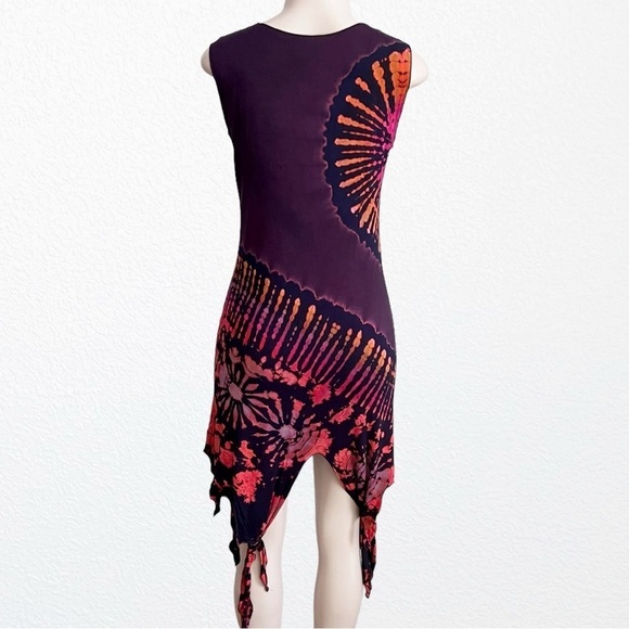 StretchyHippie Tie Dye Boho Festival Comfy Beach Dress Coverup Standard Size - Picture 7 of 8